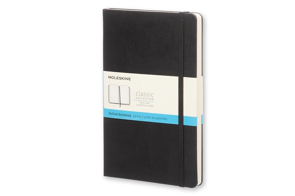 Item #302864 Moleskine Classic Notebook, Large, Dotted, Black, Hard Cover (5 X 8.25"). Moleskine