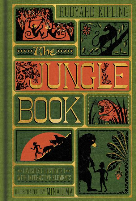 Item #303136 The Jungle Book (Illustrated with Interactive Elements). Rudyard Kipling, Minalima