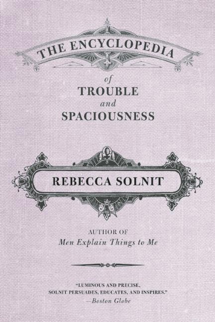 Item #301038 The Encyclopedia of Trouble and Spaciousness. Rebecca Solnit