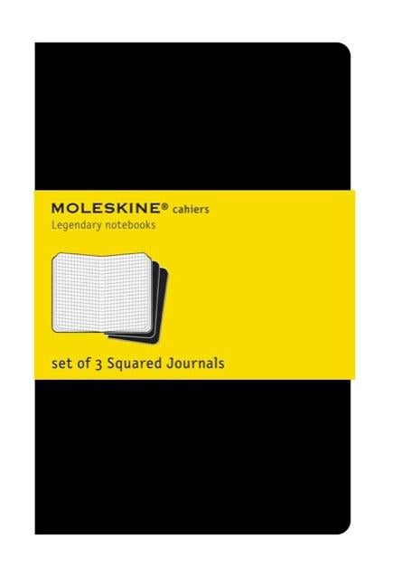 Item #302856 Moleskine Cahier Journal (Set of 3), Pocket, Squared, Black, Soft Cover (3.5 X 5.5"). Moleskine.