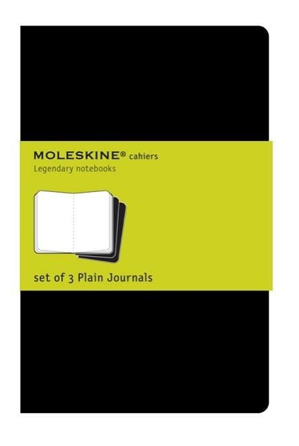 Item #302855 Moleskine Cahier Journal (Set of 3), Pocket, Plain, Black, Soft Cover (3.5 X 5.5")....