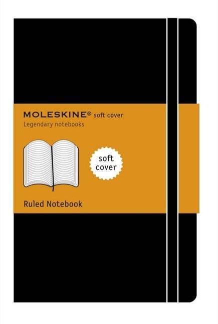 Item #302878 Moleskine Classic Notebook, Extra Large, Ruled, Black, Soft Cover (7.5 X 10")....