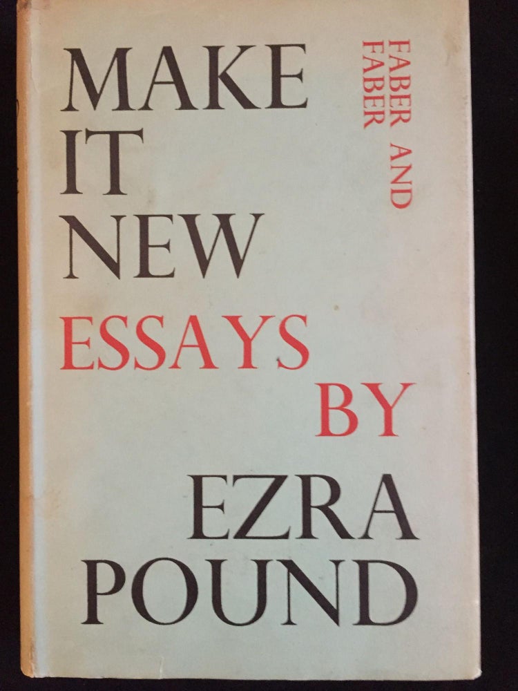 Item #900135 Make it New. Ezra Pound.