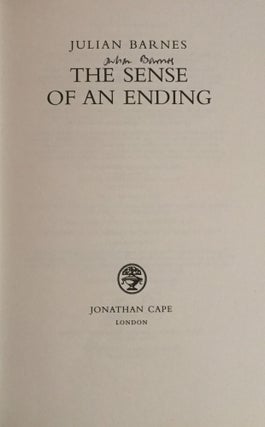 The Sense of an Ending (Signed)