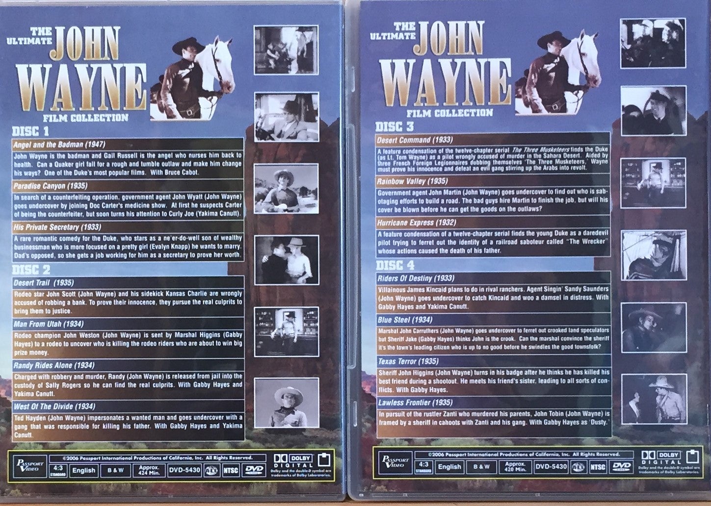 The Ultimate John Wayne Film Collection 23 Movies on 7 Discs