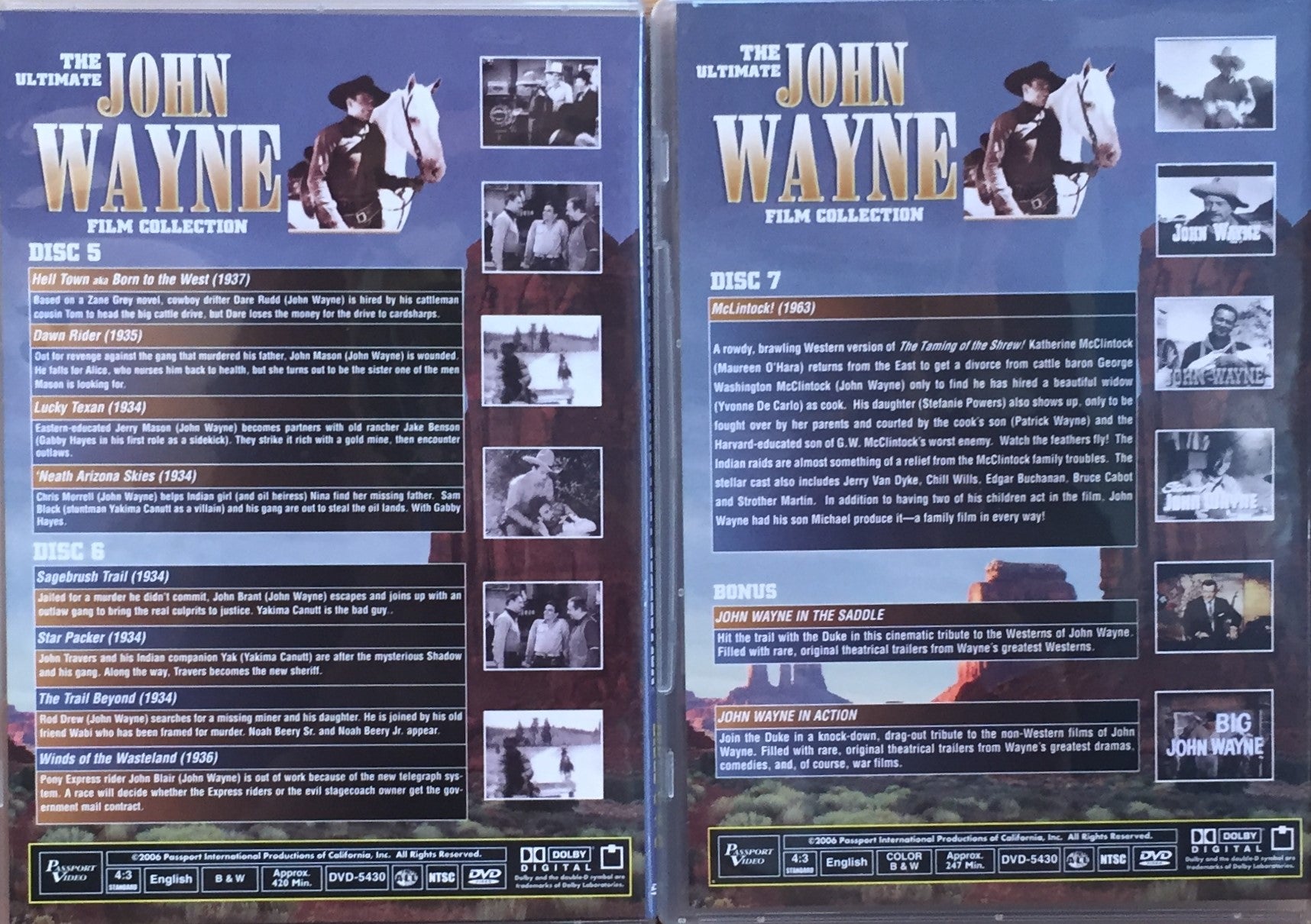 The Ultimate John Wayne Film Collection 23 Movies on 7 Discs