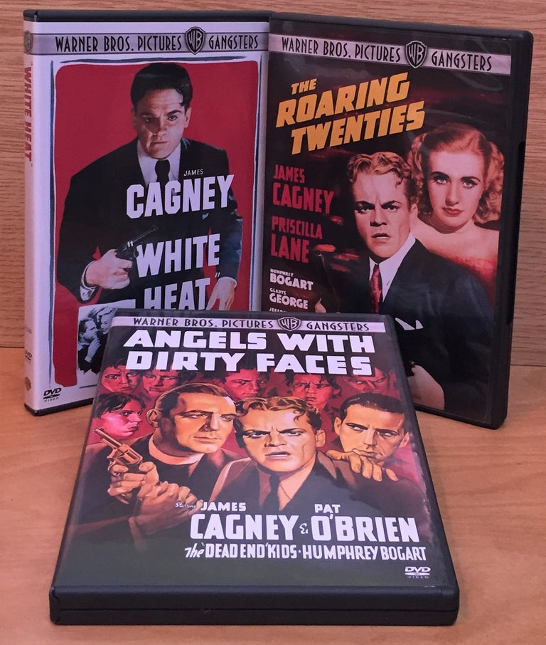 Item #900321 Warner Bros. Pictures Gangsters - 3 Feature Films Starring James Cagney: Angels with Dirty Faces / The Roaring Twenties / White Heat. James Cagney, Starring.
