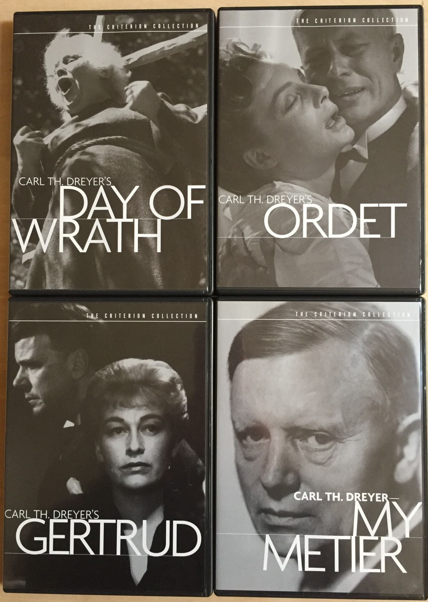 The Criterion Collection Carl Theodor Dreyer: Day of Wrath / Gertrud /  Ordet / Carl Th. Dreyer - My Metier. 4 Disc Set