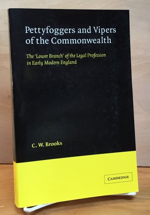 Item #900715 Pettyfoggers and Vipers of the Commonwealth: The 'Lower Branch' of the Legal...