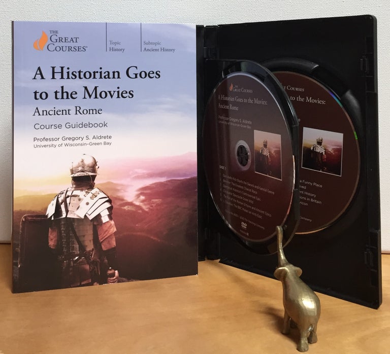 Item #900843 A Historian Goes to the Movies (Complete set of 2 DVDs + Course Guidebook). Gregory S. Aldrete.