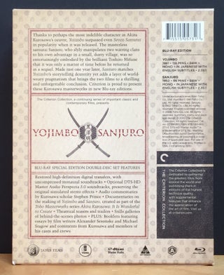 Yojimbo & Sanjuro: Two Samurai Films by Akira Kurosawa (2 Blu-ray Discs)
