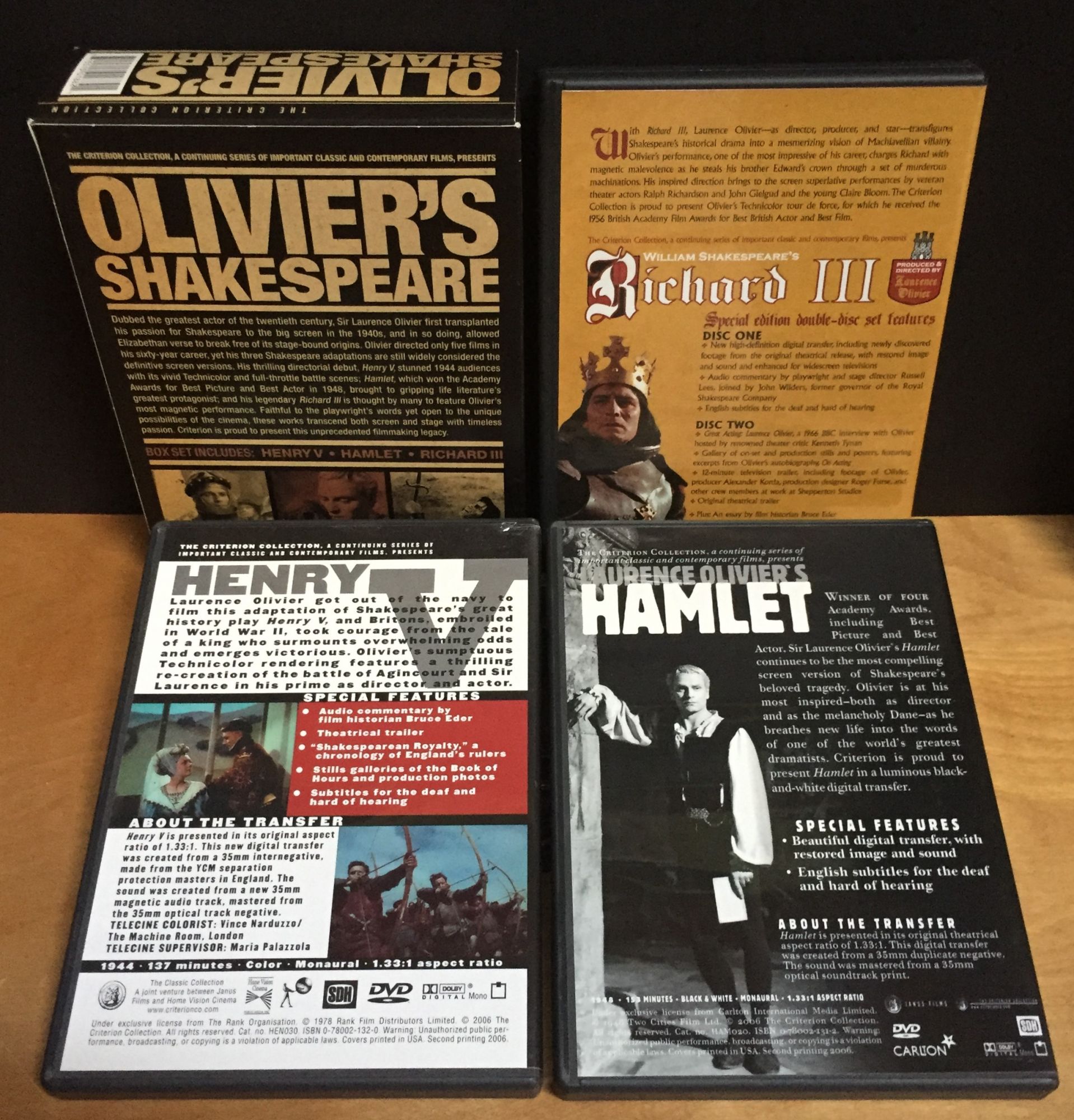 The Criterion Collection edition of writer/director Olivier