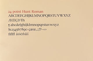 Hunt Roman: The Birth of A Type (Signed)