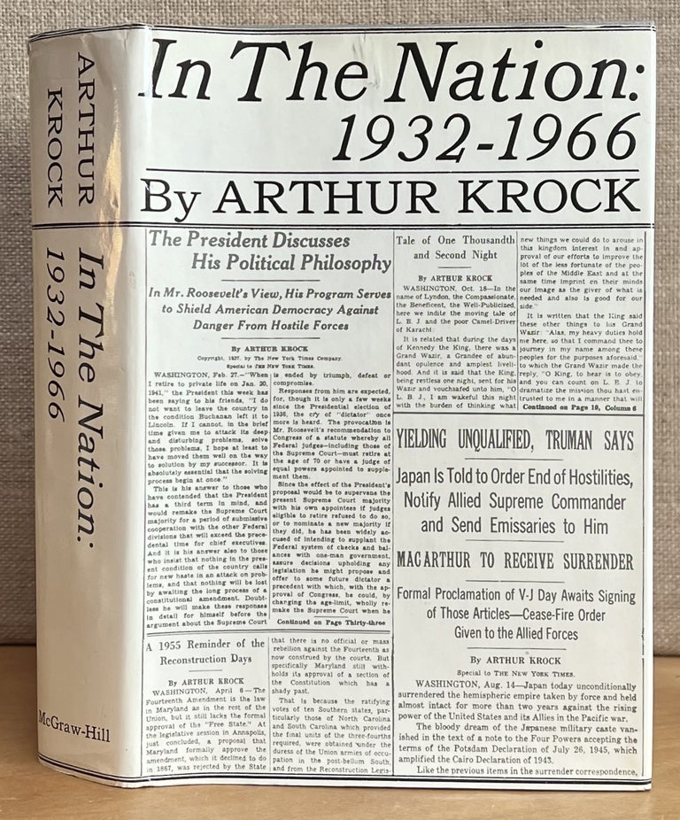Item #901475 In The Nation: 1932-1966 (Signed). Arthur Krock.