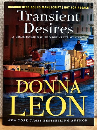 Item #901571 Transient Desires. Donna Leon