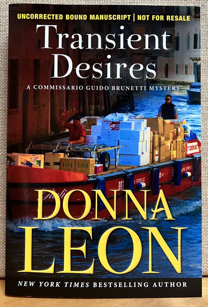 Item #901571 Transient Desires. Donna Leon.
