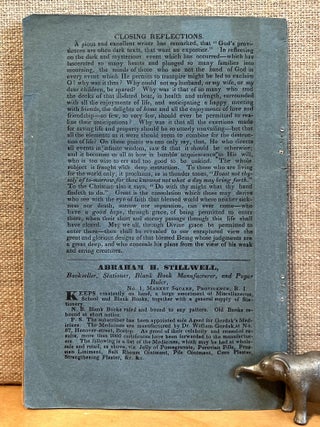 A Full and Particular Account of All the Circumstances Attending the Loss of the Steamboat Lexington, in Long Island Sound, On the Night of January 13, 1840; As elicited in the evidences of the witnesses examined before the Jury of the Inquest, held in New-York immediately after the lamentable event