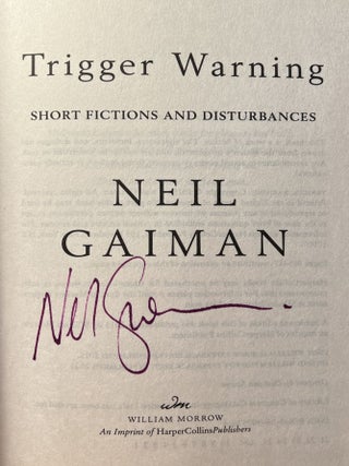 Trigger Warning: Short Fictions and Disturbances (Signed)