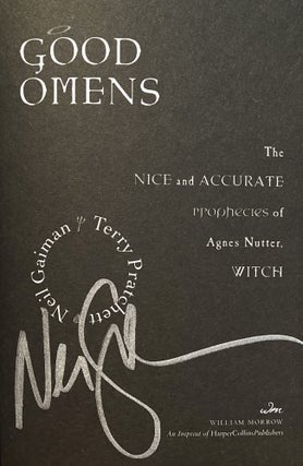 Good Omens: The Nice and Accurate Prophecies of Agnes Nutter, Witch (Signed)