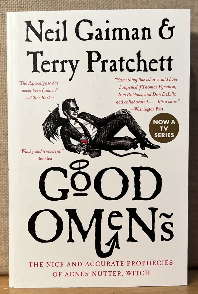 Item #901658 Good Omens: The Nice and Accurate Prophecies of Agnes Nutter, Witch (Signed). Neil Gaiman, Terry Pratchett.