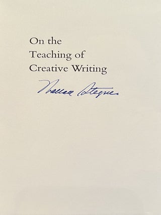 On the Teaching of Creative Writing: Responses to a series of questions (Signed)