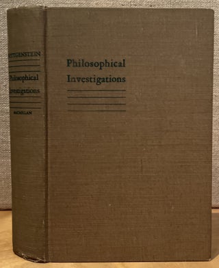 Item #901911 Philosophical Investigations. Ludwig Wittgenstein