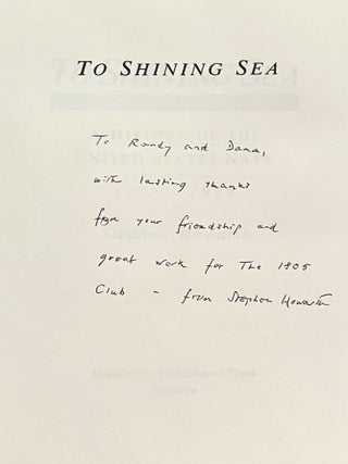 To Shining Sea: A History of the United States Navy 1775 - 1998 (Signed)