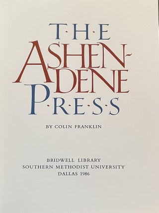 The Ashendene Press