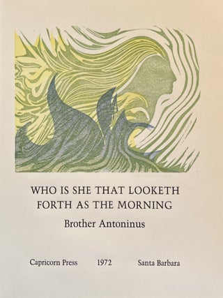 Who Is She That Looketh Forth As the Morning (Signed)