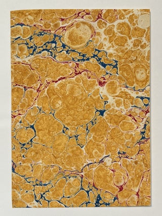 The Principal Antique Patterns of Marbled Paper Made and Described by Anne Chambers