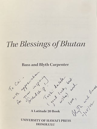 The Blessings of Bhutan (Signed)