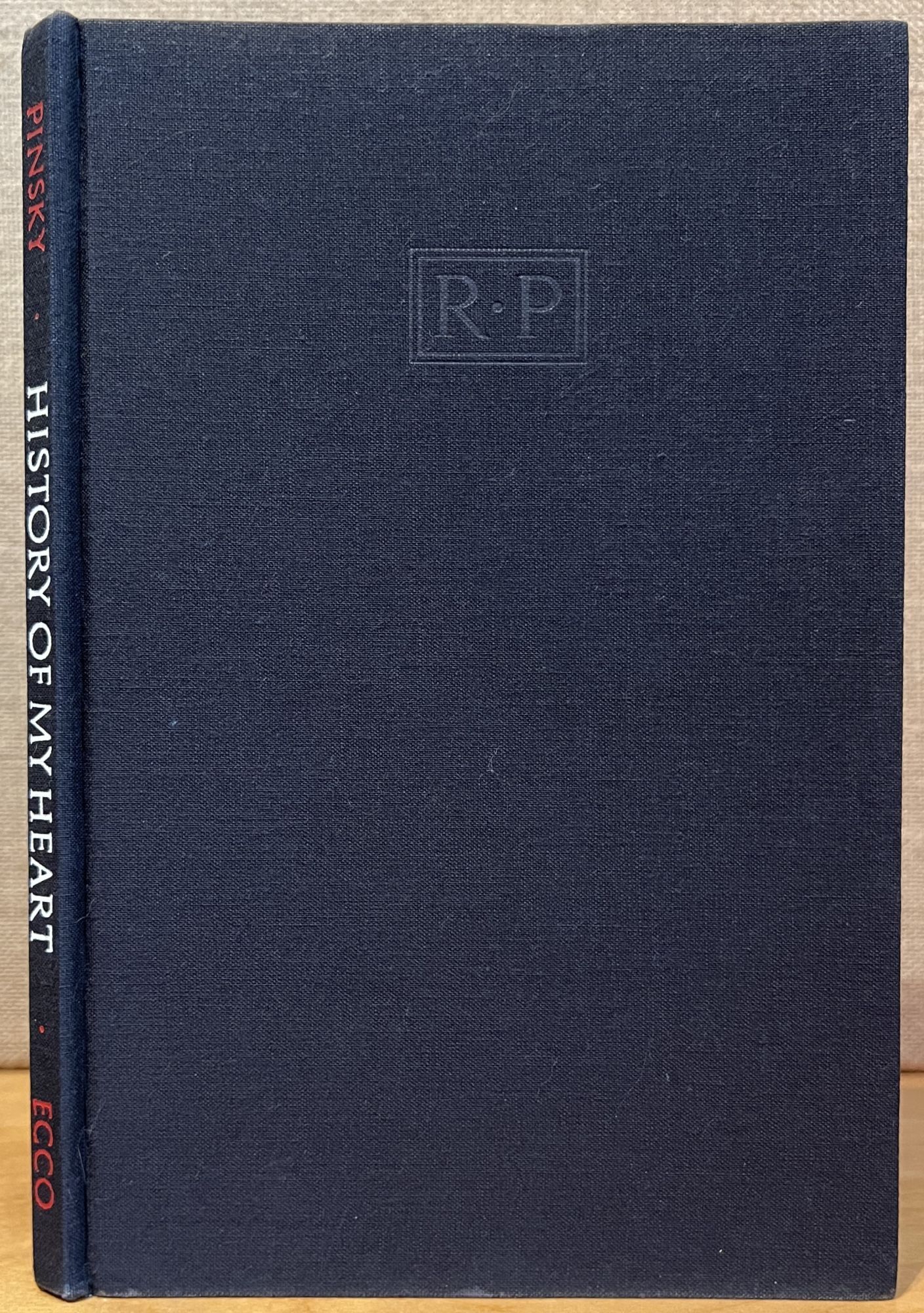 History of My Heart Signed | Robert Pinsky | First Edition