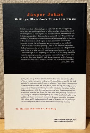 Jasper Johns: Writings, Sketchbook Notes, Interviews