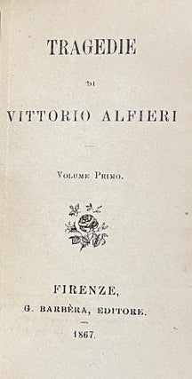 Tragedie di Vittorio Alfieri, 3 Volume Set