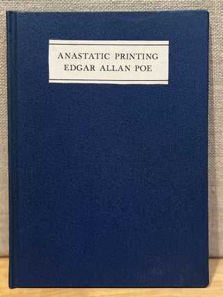Item #902379 Anastatic Printing (1845). Edgar Allan Poe