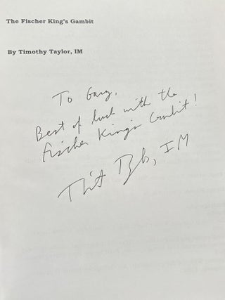 The Fischer King's Gambit (Signed)