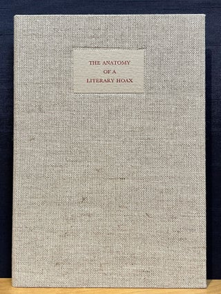 Item #902412 The Anatomy of a Literary Hoax (Signed). Sidney E. Berger