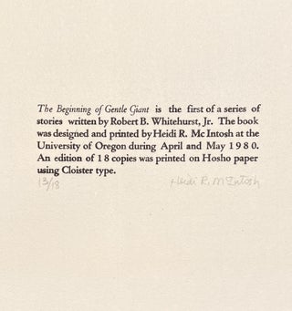 The Beginning of Gentle Giant (Signed)