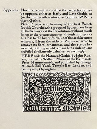 The Nature of Gothic: A Chapter of the Stones of Venice