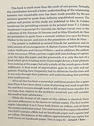 C-S The Master Craftsman: An account of the work of T.J. Cobden-Sanderson & Cobden-Sanderson’s Partnership with Emery Walker