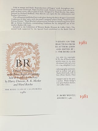 The Two Hundredth Book: A Bibliography of the Books Published by the Book Club of California 1958-1993