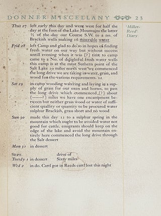Donner Miscellany: 41 Diaries and Documents
