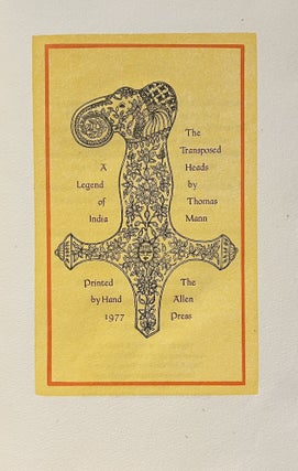 The Transposed Heads: A Legend of India