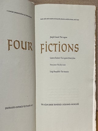 Four Fictions: The Lagoon; The Legend of Saint Julian; The Jolly Corner; & The Annuity