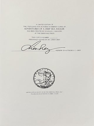 Adventures of a Deep-Sea Angler (Signed)