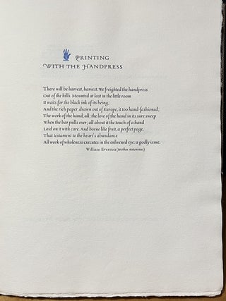 Printing with the Handpress; Herewith a Definitive Manual by Lewis M. Allen to Encourage Fine Printing through Hand-craftsmanship