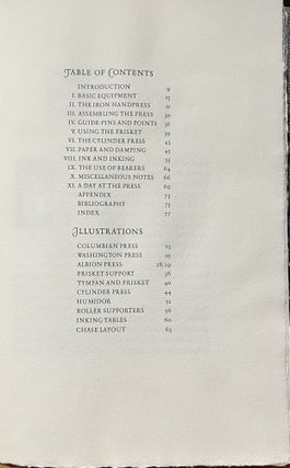 Printing with the Handpress; Herewith a Definitive Manual by Lewis M. Allen to Encourage Fine Printing through Hand-craftsmanship
