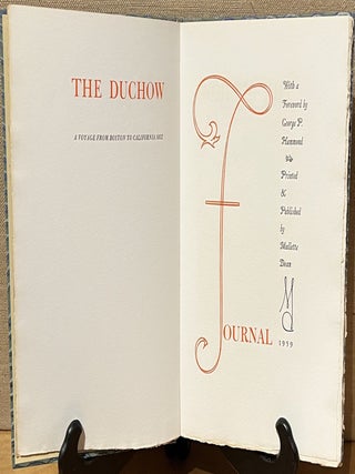 The Duchow Journal: A Voyage from Boston to California 1852