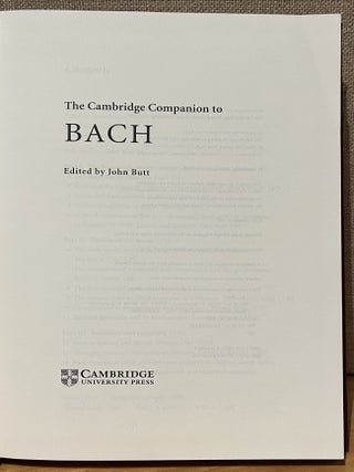 The Cambridge Companion to Bach